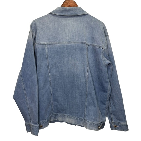 Vince Camuto Denim Trucker Jacket Size 1X - Picture 4 of 11